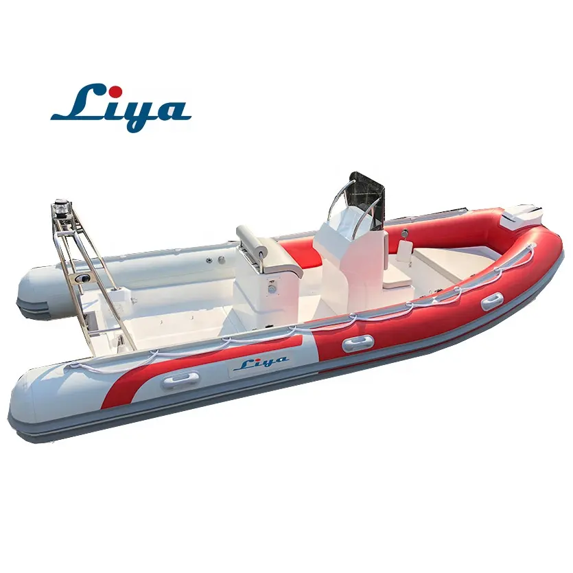 Liya 2.4m-7.5m fiberglass open rib boat bateau speed boat with console