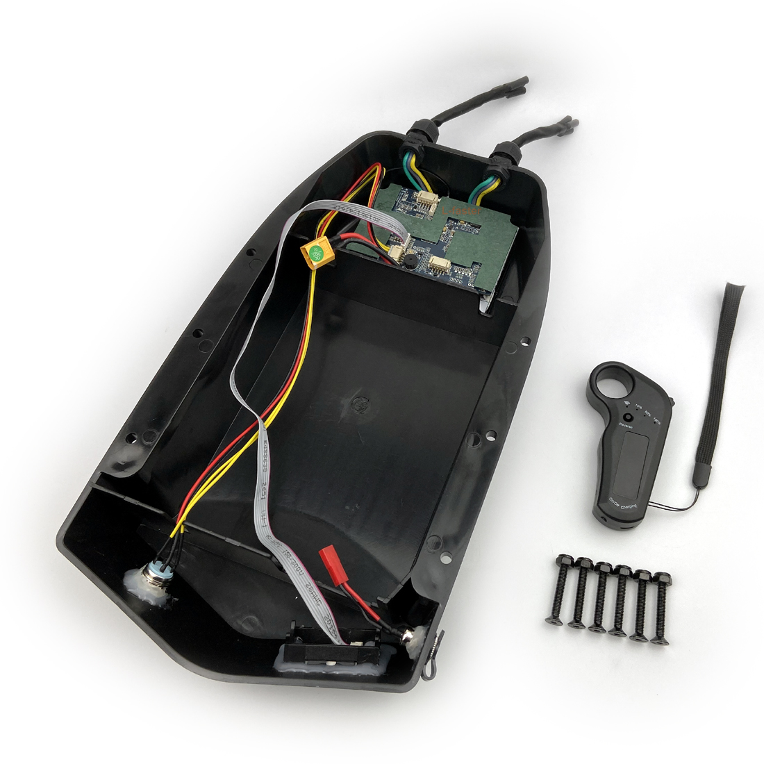 Upgraded Electric Skateboard Battery Box With Button Switch And Battery Indicator Plastic Case For Lithium Battery
