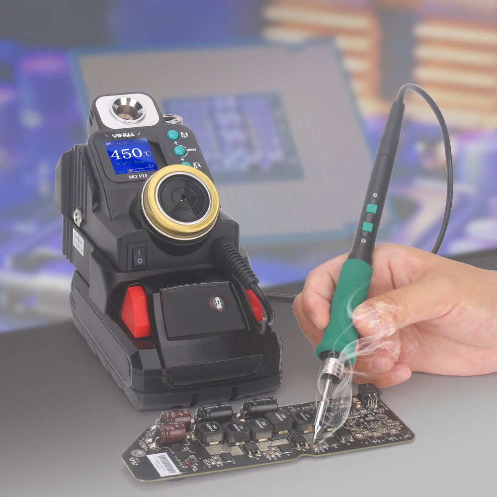 YIHUA 982-VI 3 Precision Soldering Iron Station for MIWOQI 20V Battery Quick Heating Lead-Free Soldering
