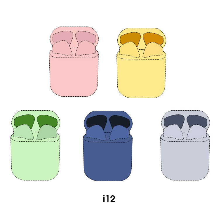 Новинка 2020, Macaron Inpods, 12 Tws, наушники с сенсорным управлением, 5,0 I12 Tws Mini True Bluetooths, беспроводные наушники