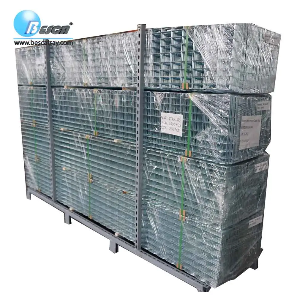 Wire Mesh Basket Cable Tray For Cable Laying With CEUL