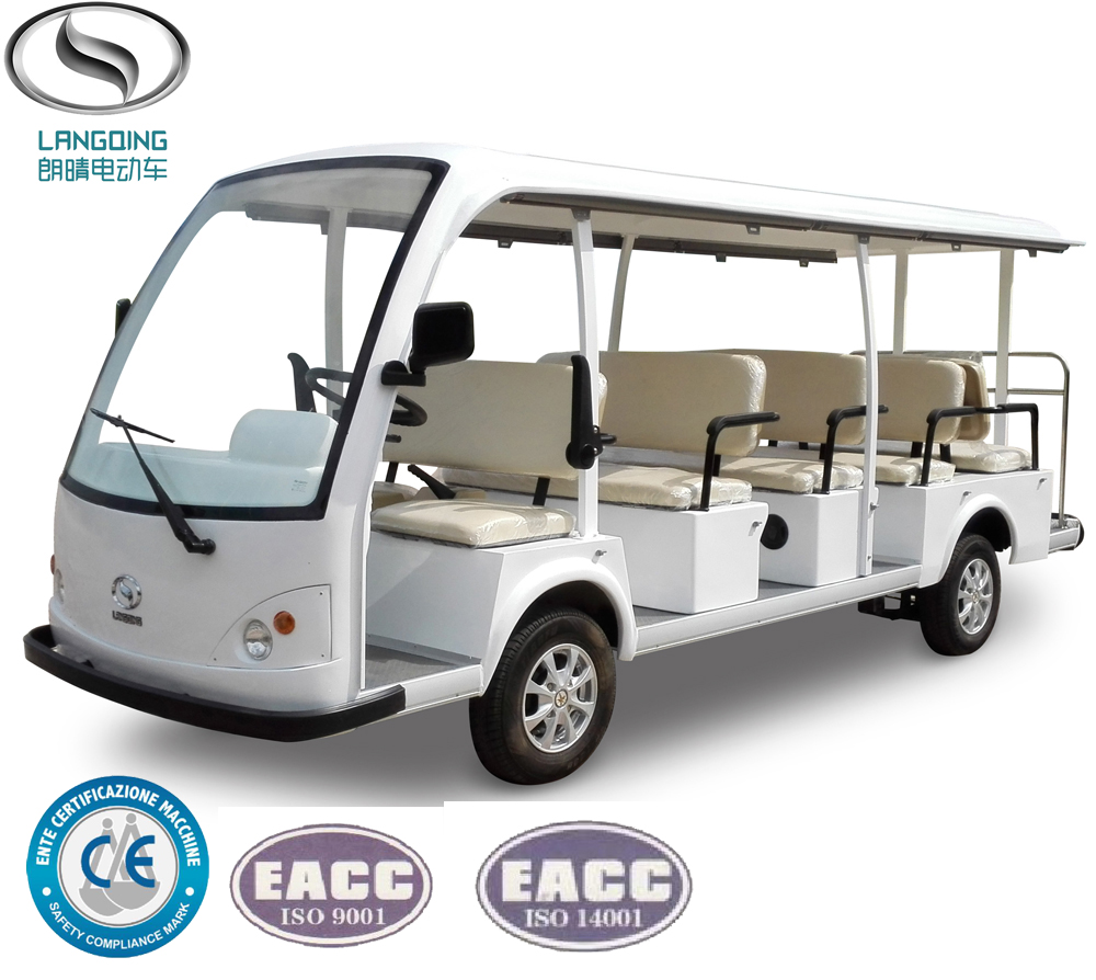 Легковой автомобиль 14 Seaters Электрический экскурсионный автомобиль с сертификатом CE