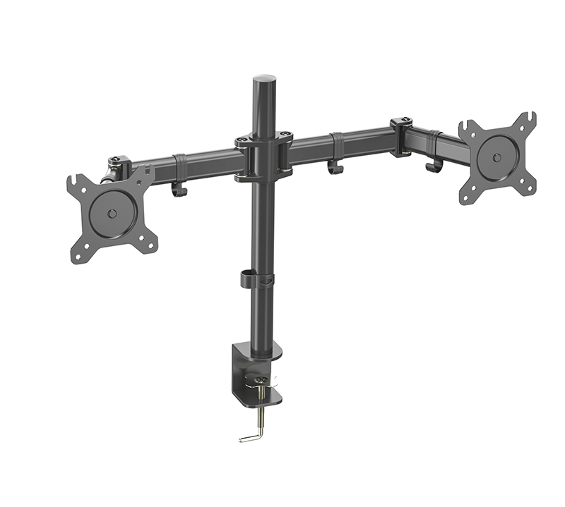 monitor holder stand arm V-mounts adjustable height full motion dual