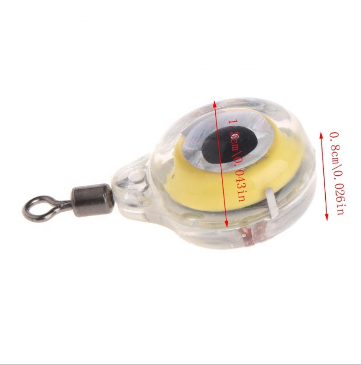 Mini LED fish lure light, fish lay light, with 8 word turn ring