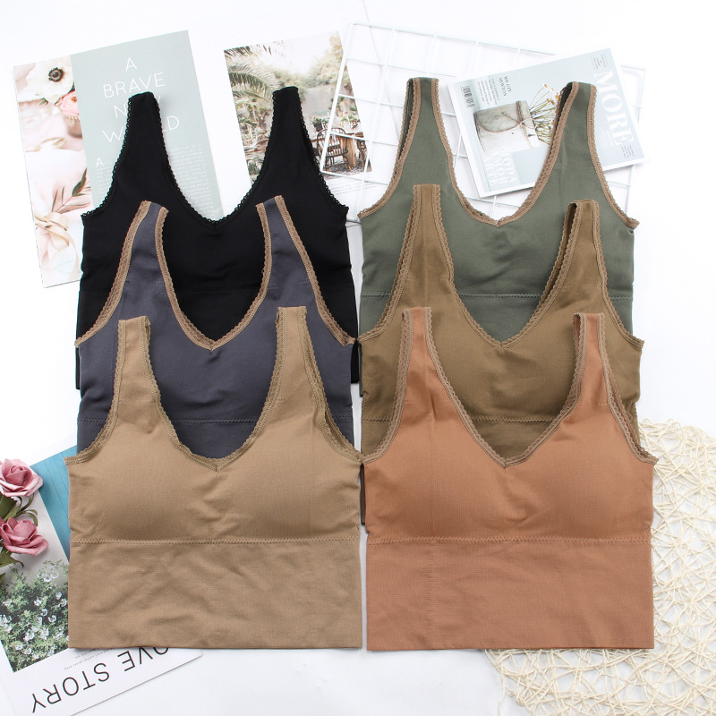 Dropshipping Athletic Apparel Custom Logo Sports Bra Yoga Top Womens Gym Clothing Fitness Yoga Bra Wholesale