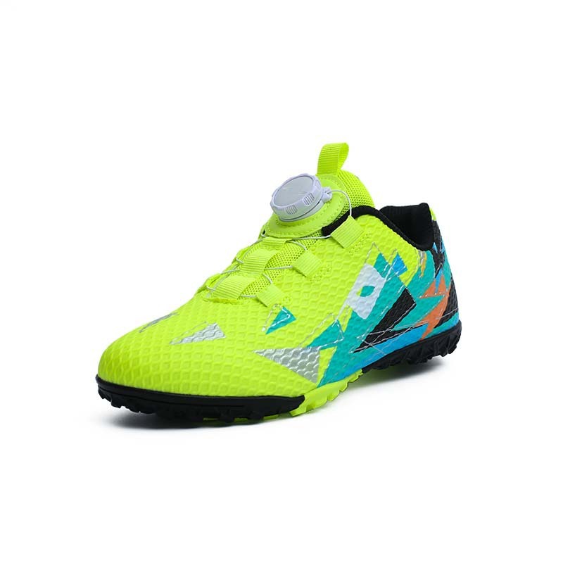 Children's football shoes with strong turf grip outdoor football turf shoes No laces required for actual combat soccer shoes