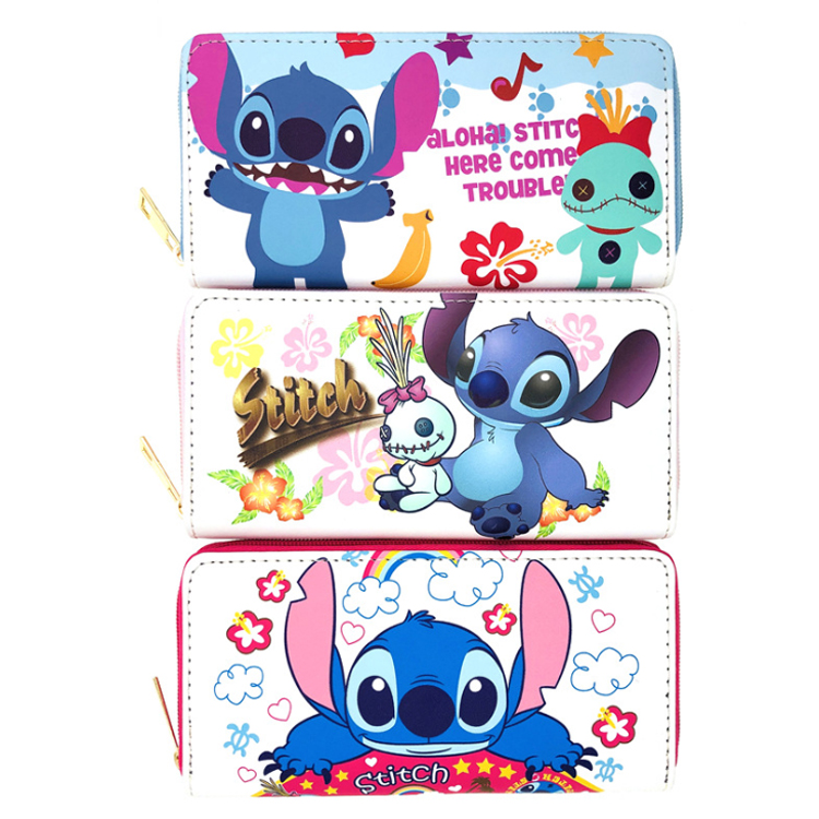 Liilo Stitch PU кошелек Студенческая длинная сумка для заметок стежок Одиночная сумка косметичка