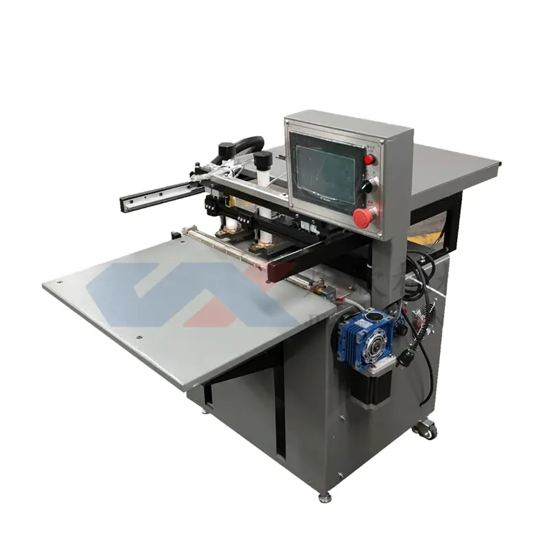 Semi automatic rigid box magnet /steel sheet Pasting machine