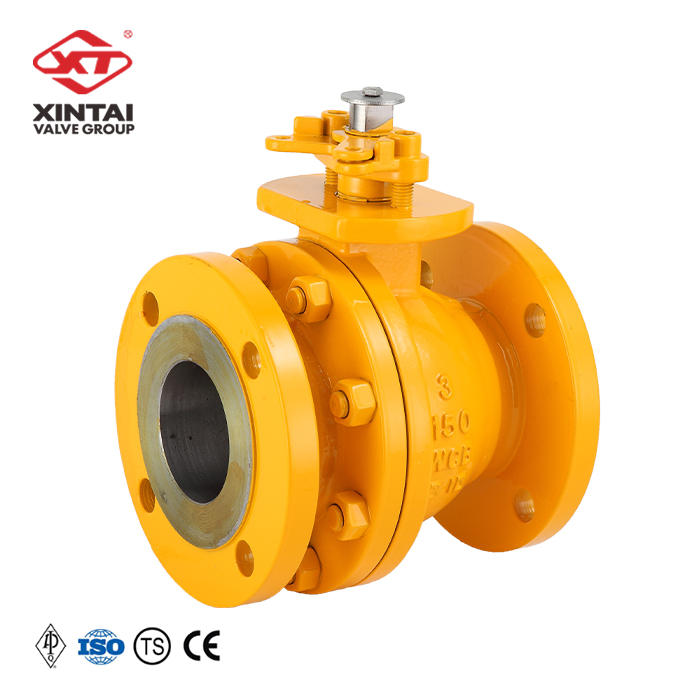 FloatingCast steel API Ball Valve Q41F-150LBC 3" WCB Yellow paint Color can be changed
