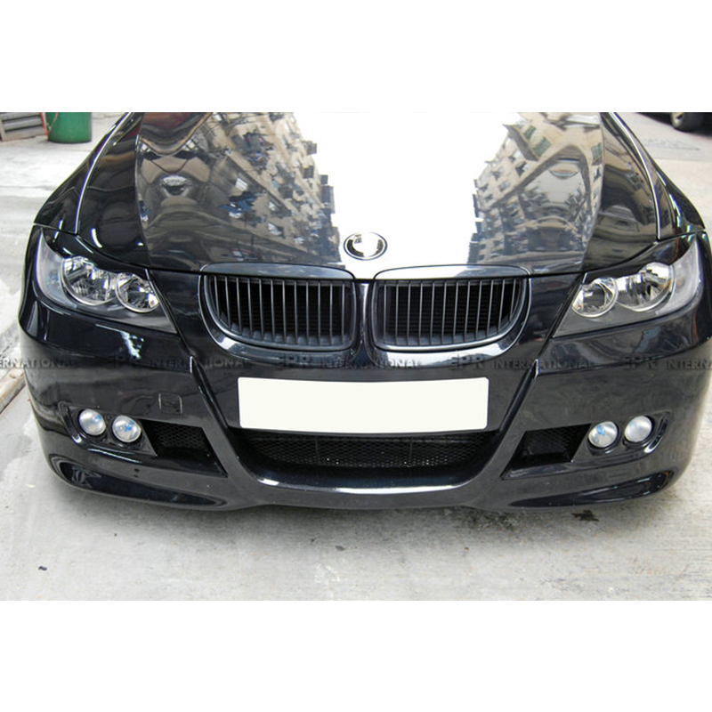 Для BMW E90 3 серии 2004-2007 4 двери HM Стиль стекловолокно передний бампер отделка