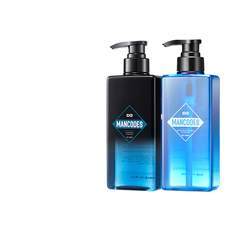 Hot Sale Oil control oil dandruff to leave fragrance men's bath and skin care set wholesale shampoo shower gel set
