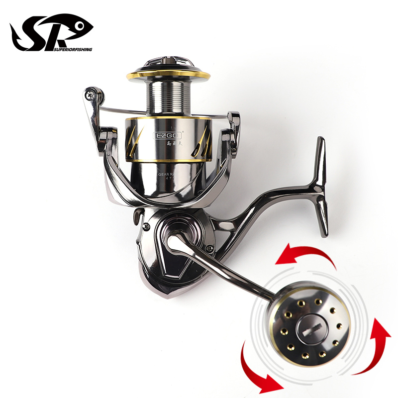Superior 9+1BB 5.2:1 sea reel 1000S 2000S Big Game Reel Full Metal moothy Saltwater Fishing Reels EZGOClassic
