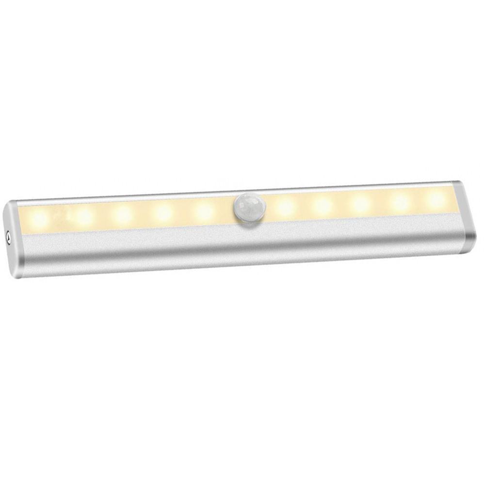 Shareus Motion Sensing Closet Lights Wardrobe Light Battery Operated 10 LED Cabinet light
