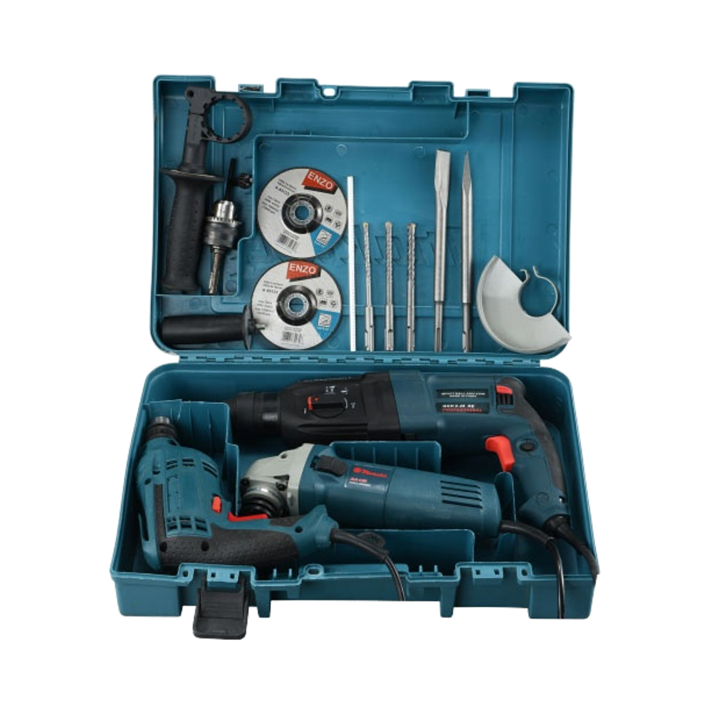 Industrial Strength Electric Demolition Hammer Rock Breaker Power Tool in Iron with 1 Year Warranty & OEM Customization Support