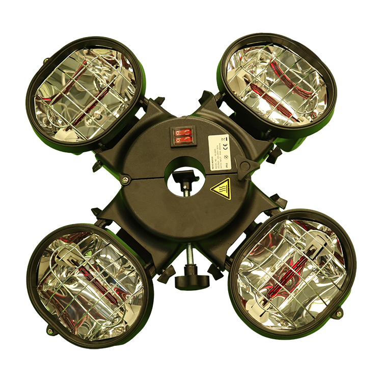 4x500 Вт алюминиевый корпус IP 23 портативный Зонт патио Электрический нагреватель палатки