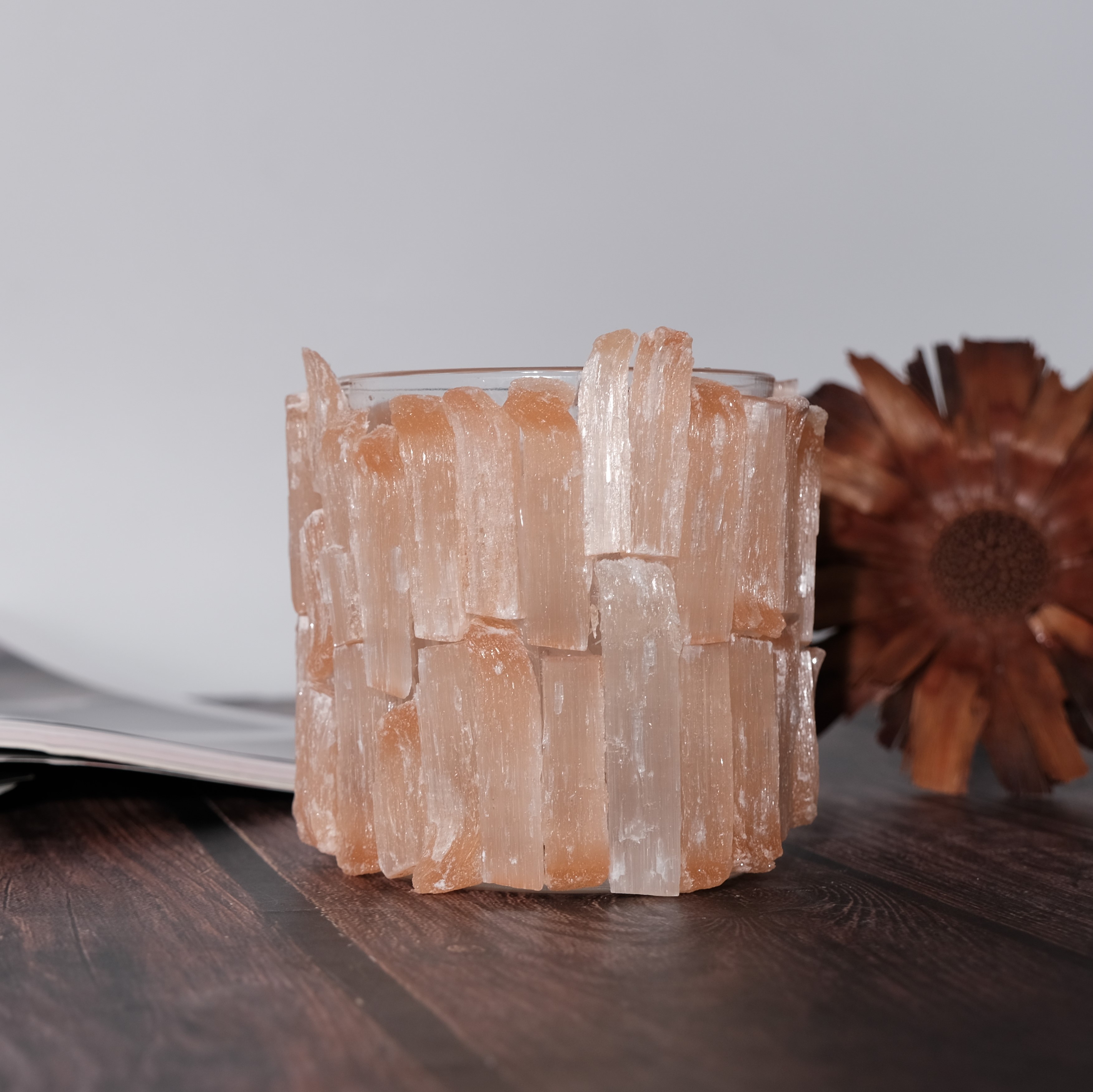 Custom Logo Original Design Crystal Jar Tealight Candle Holders