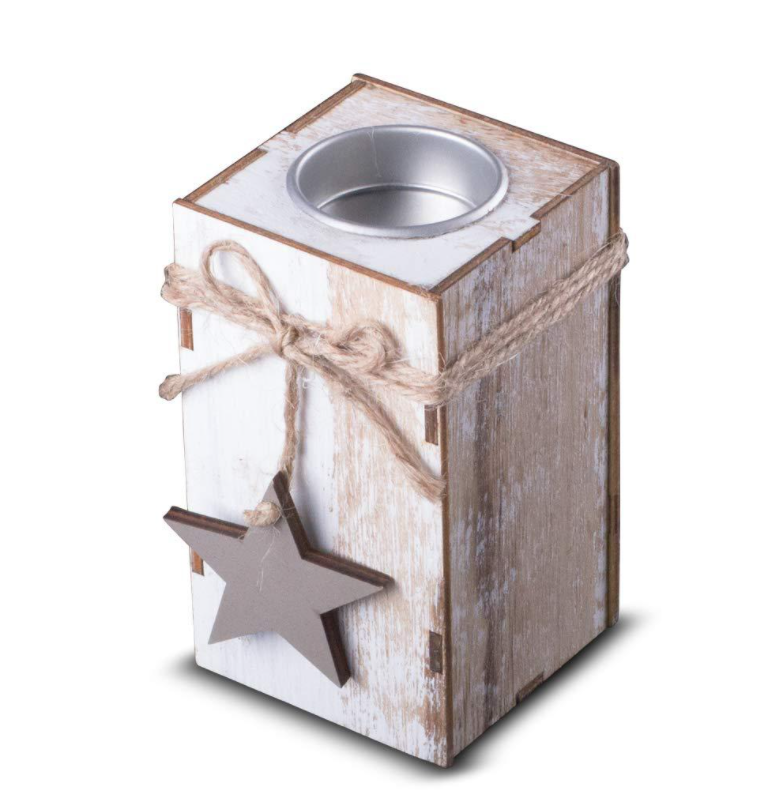 Home Decor Retro Vintage Rustic Wholesale Wooden Luxury Wedding Decoration Tabletop Modern Tea Light Holder Dinner Candlestick