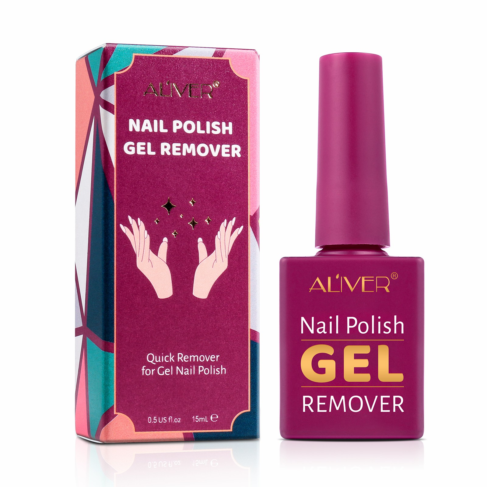 Drop Shipping ALIVER Quickly Remove Magic Gel Nail Polish Remover for Soak Off