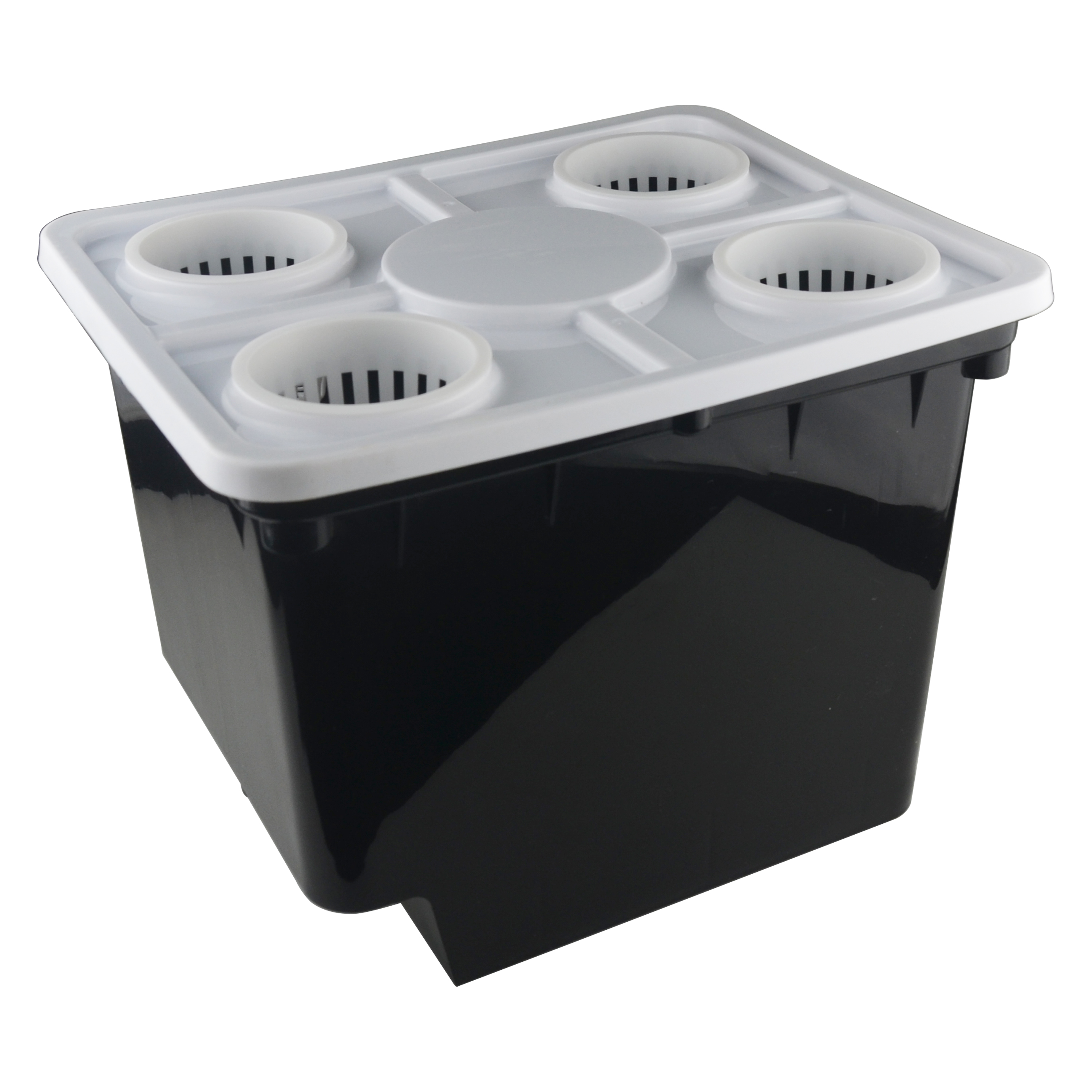 Black Dutch Bucket Hydroponic Dutch Bucket System Hydroponics Bato Bucket with Lid
