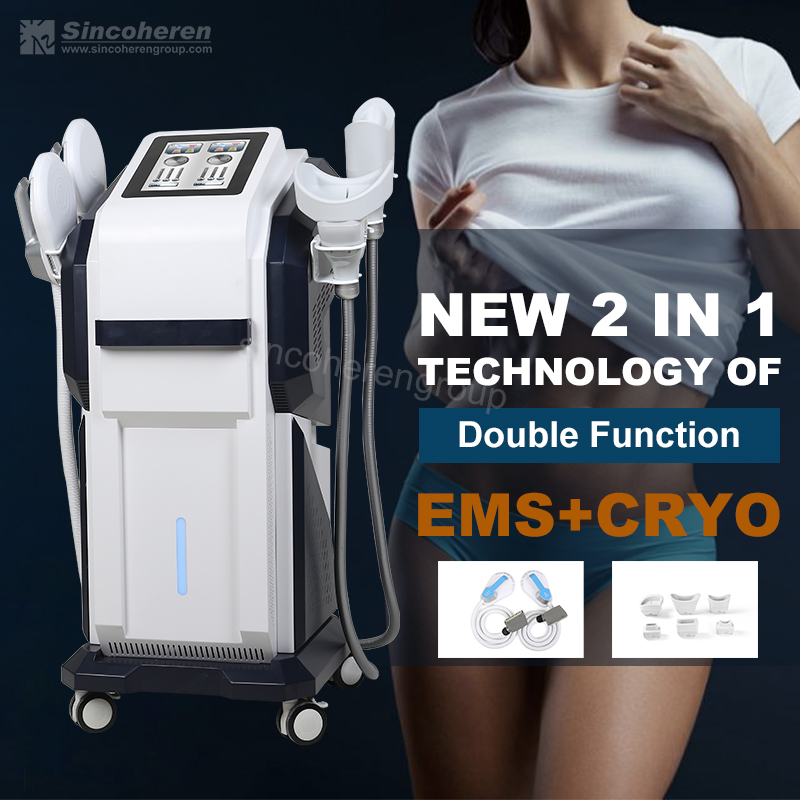 2 в 1 sinco emslim электромагнитная машина для криолиполиза для скульптурирования тела ems cryo cool машина для похудения