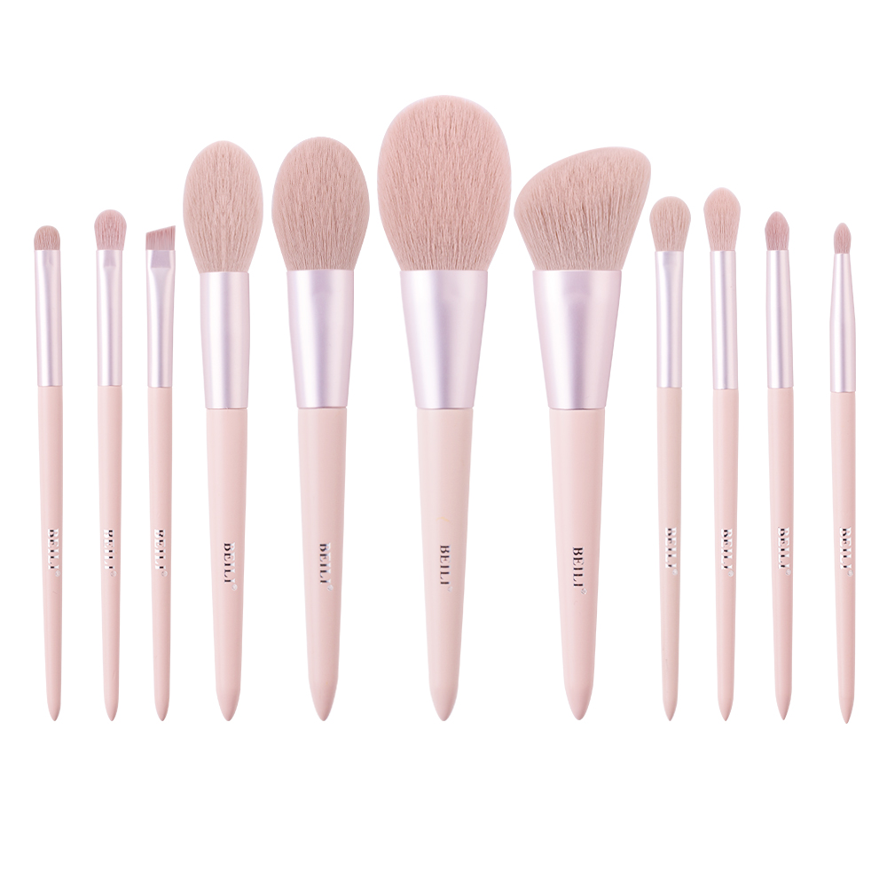 BEILI New 11pcs good quality Makeup Brushes Private Label Custom Logo Synthetic Hair Professional Cosmetic Make Up Brush Set