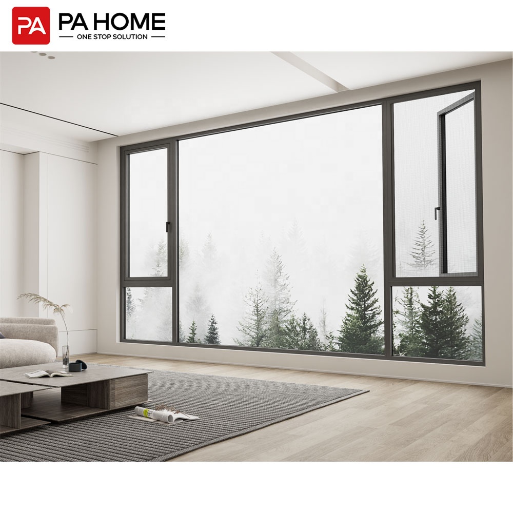 PA Wholesale Modern Design House Large Glass Aluminium Windows And Doors Casement Windows