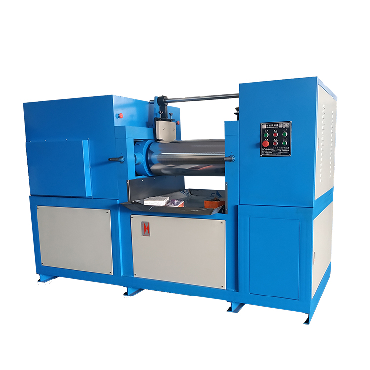 PVC EVA Synthetic Rubber Open Twin Roll Mill Mixing Equipment