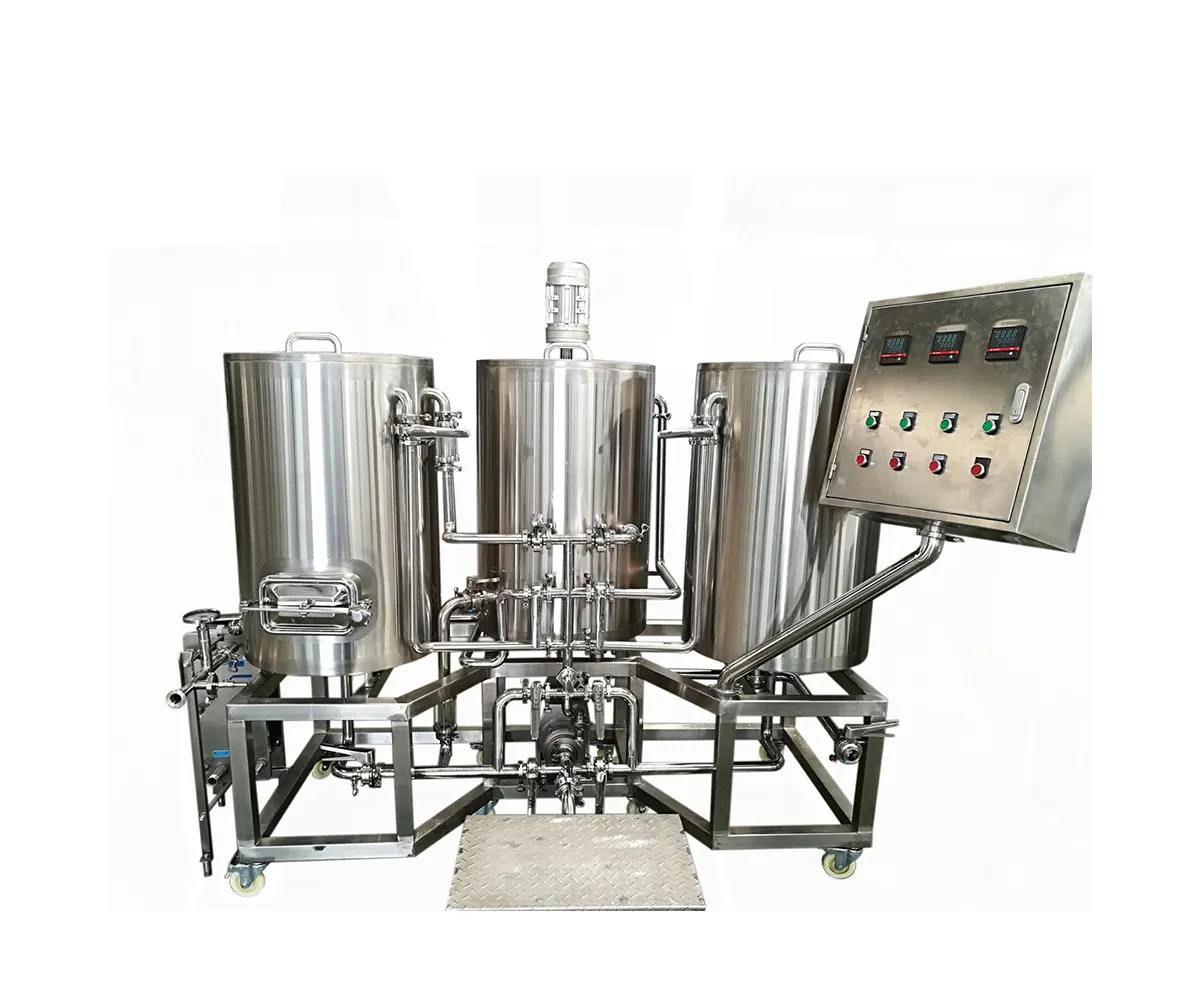 100 liter 100l Automatic home brewhouse beer with mash tun and lauter tun