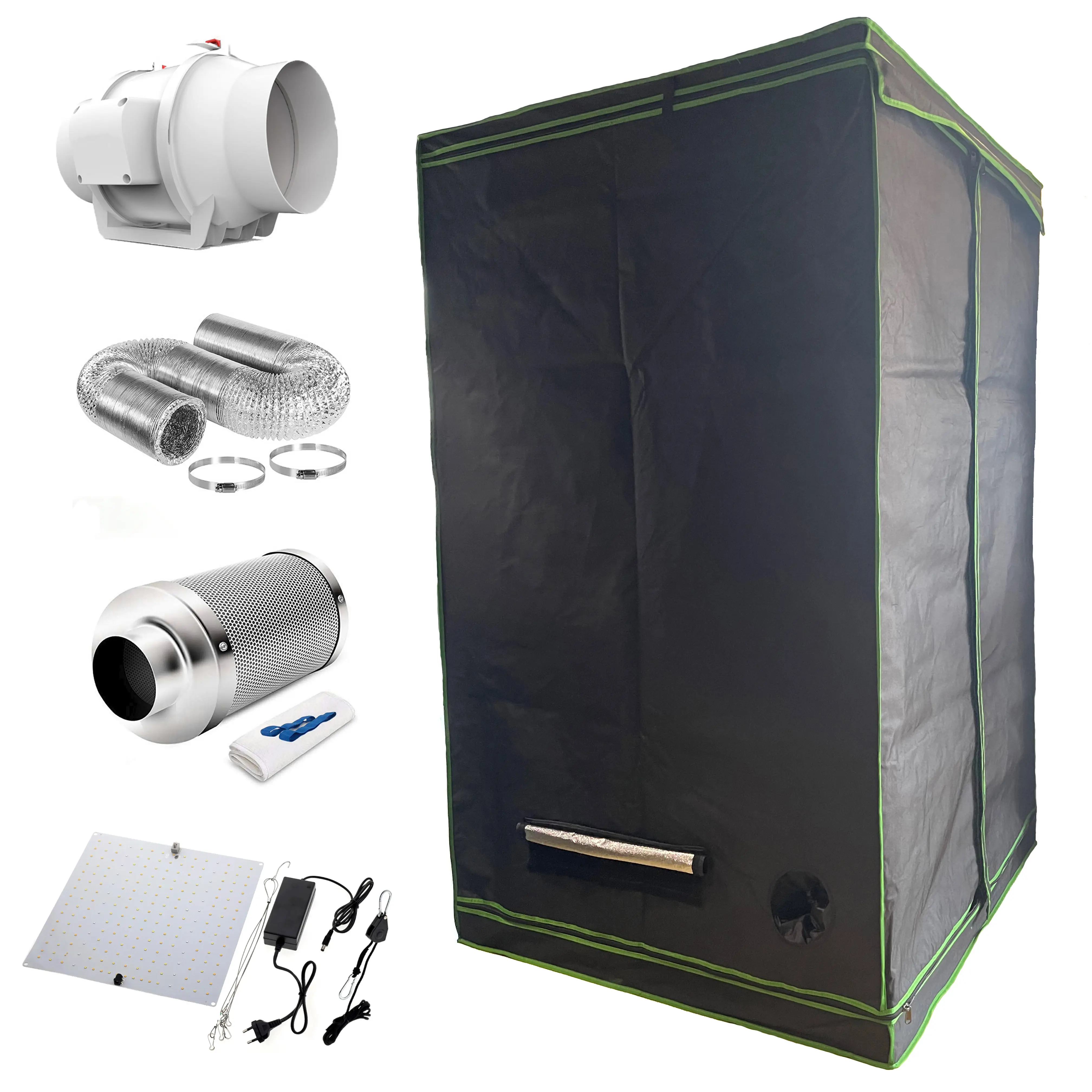 GreenHouse High Reflective Grow Tent Indoor Grow Room For Planting Fruit Flower Veg With Removable Water-Proof Floor Tray