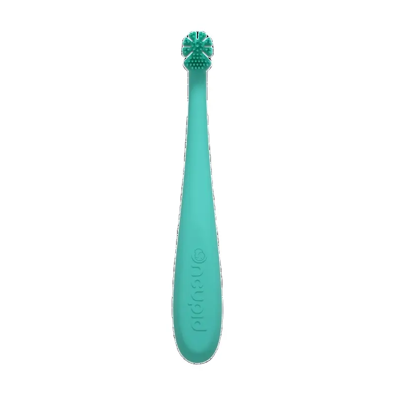 Wholesale customized good quality silicone baby toothbrush