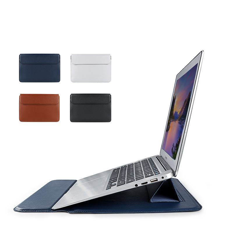 Кожаный чехол для ноутбука с регулируемой подставкой, подходит для MacBook Pro