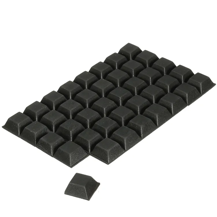 square trapezoidal self-adhesive rubber feet shockproof rubber feet instrument feet