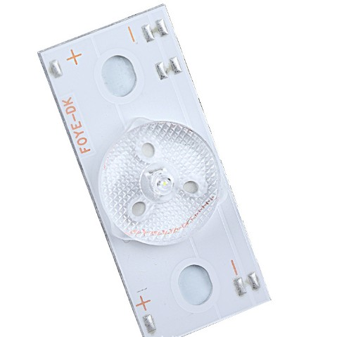 3V 6V aluminum cuttable backlight led bead with adhesive optical lens for TV repair