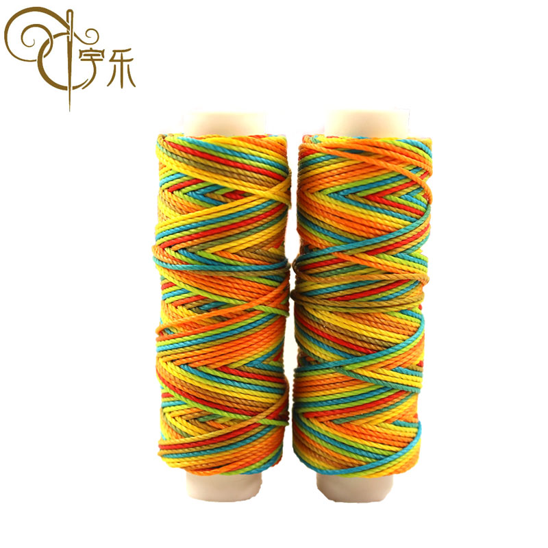 0.55mm Hand-sewn Leather Waxed Polyester Round Wax High Strength Polyester Sewing Thread