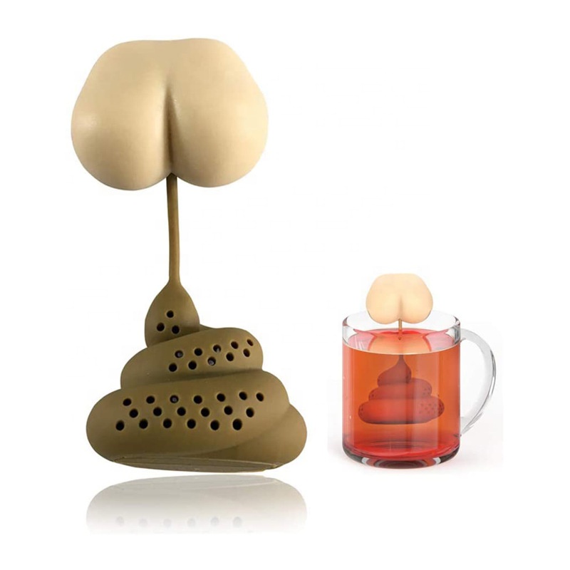 Food Grade Silicone Stool Shape Hot Tea Infuser Tea Strainer Ball Filter