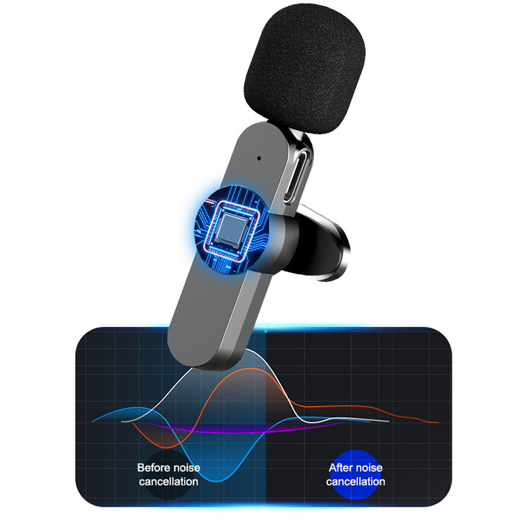 Direct sale mobile phone wireless microphone portable lavalier microphone