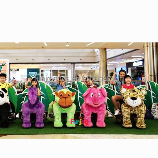 STOCK!! Ride On Toy Animals Coin Operated Electric Animal Ride On Toys Motorized Plush Riding Animals Scooter
