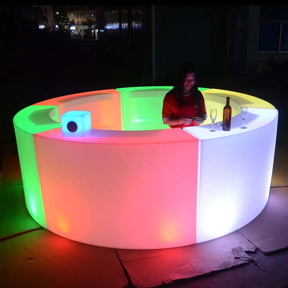 music bar counter /China Supplier Glow Solid Surface hookah lounge furniture, Juice beer bar counter design