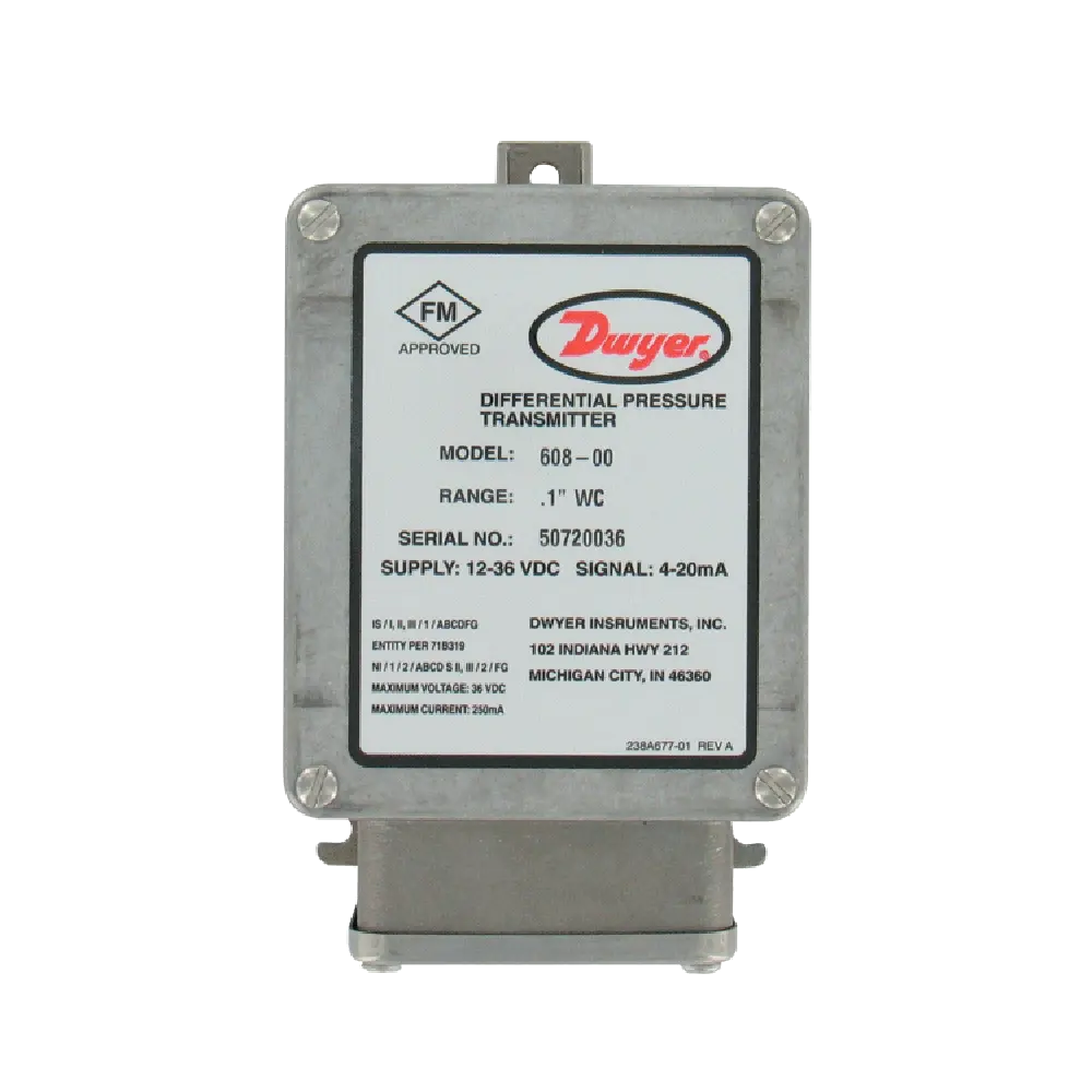 Original Dwyer Series 608 Intrinsically Safe Differential Pressure Transmitters 608-07 608-01B 608-13B 608-04B 608-05