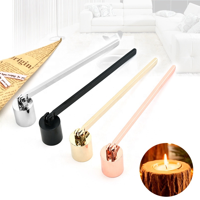 Оптовая продажа из нержавеющей стали фитиль триммер колокольчик свечи snuffer золотые свечи snuffer