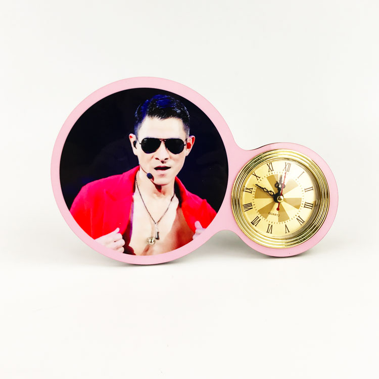 Top Selling Products 2021 Round Wooden MDF Board Other Home Decor Desk & Table Clocks Sublimation Blanks White Wall Clock