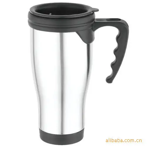16oz pewter plastic travel mugs with handle