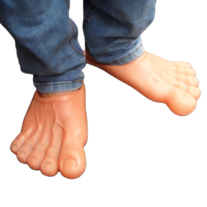 Halloween April Fools' Day Tricky Toy Ball Make-up Show Shoe Big Feet Hulk Slippers,halloween shoe charms,halloween slippe