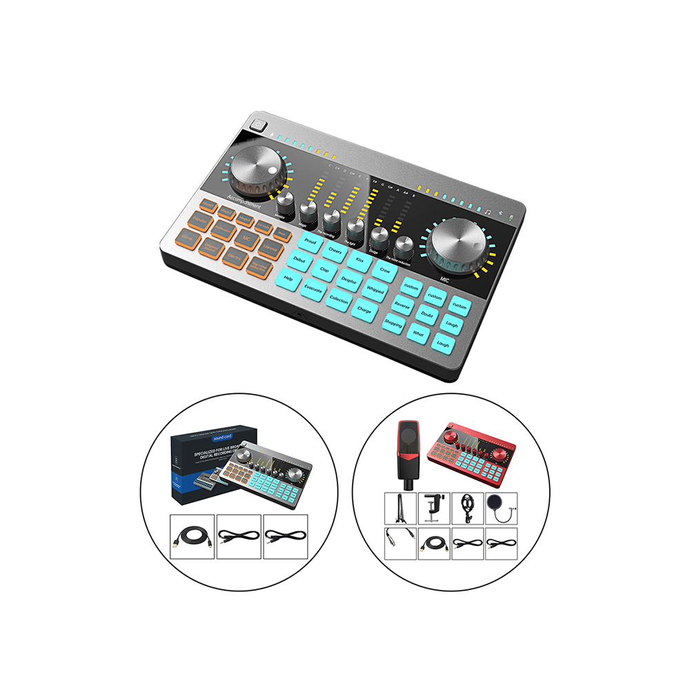 Live broadcasting studio recording professional mini 12 channels usb digital console audio mixer sound card