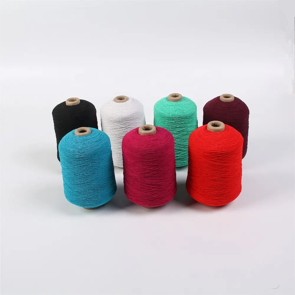 90#/100#/110# high elasticity rubber covered yarn with polyester RUBBER YARN