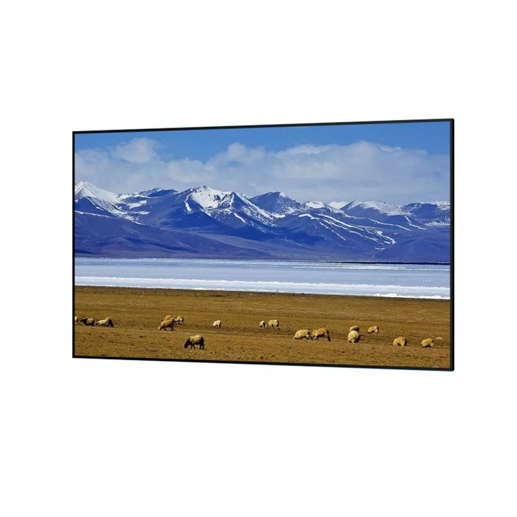 Экран для проектора 120 дюйма 16:9 4k Hd, настенный, с металлической узкой рамкой, экран для проектора с защитой от света