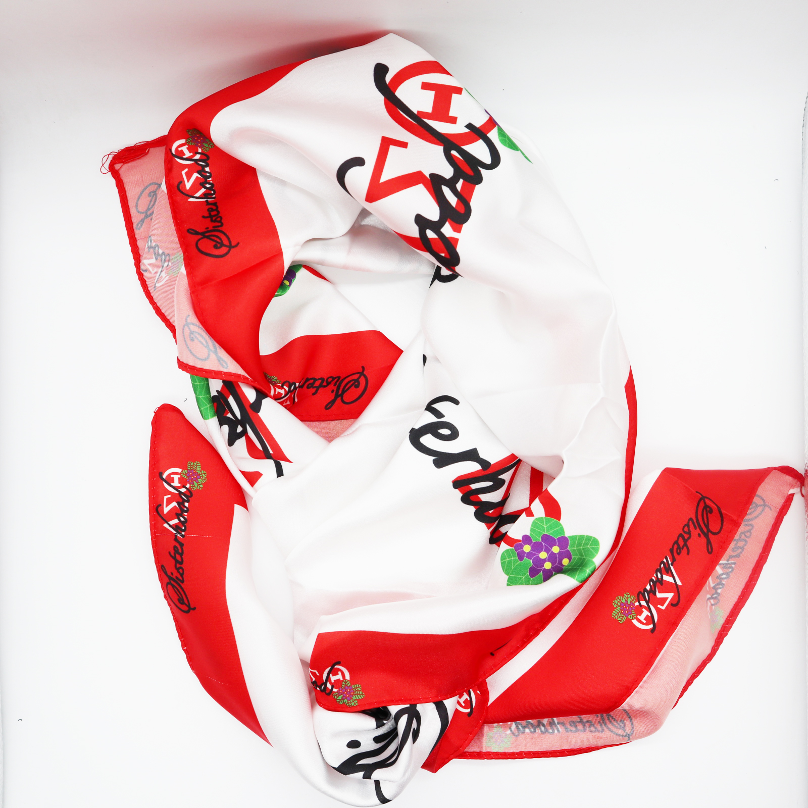 2020 новый классический женский шелковый шарф Delta Sigma Theta Sorority с индивидуальным дизайном