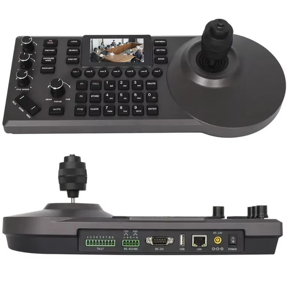 JP882 New PTZ IP Joystick Controller tops control 200 pcs PTZ Cameras vMix On vif RS232 RS485 Live Streaming