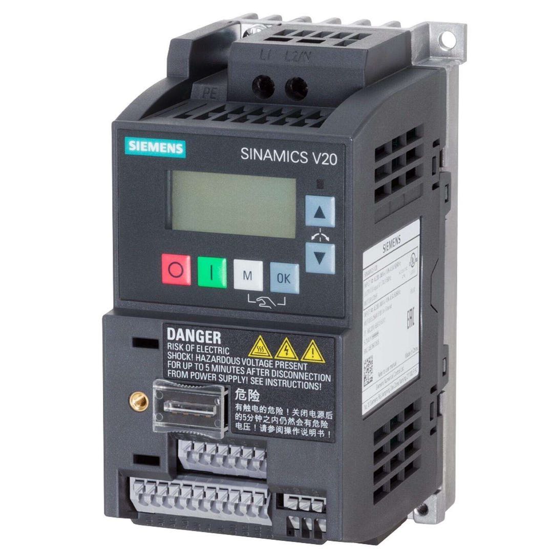 SIEMENS V20 100% абсолютно новый и оригинальный 6SL3210-5BB17-5BV1 200-240V 1AC 0.75kW 4DI 2DO 2AI