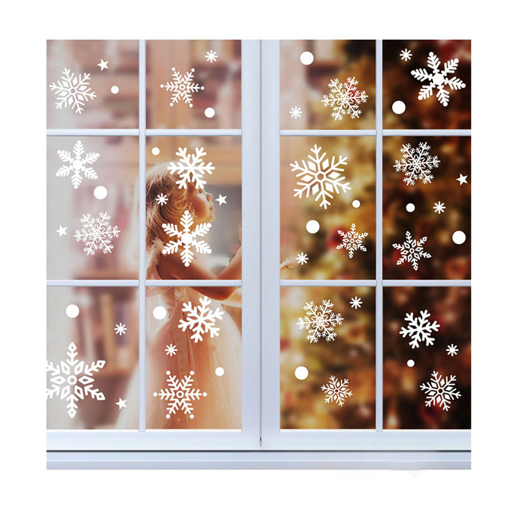 Professional Manufacturer Customised Christmas Window Glass Stickers